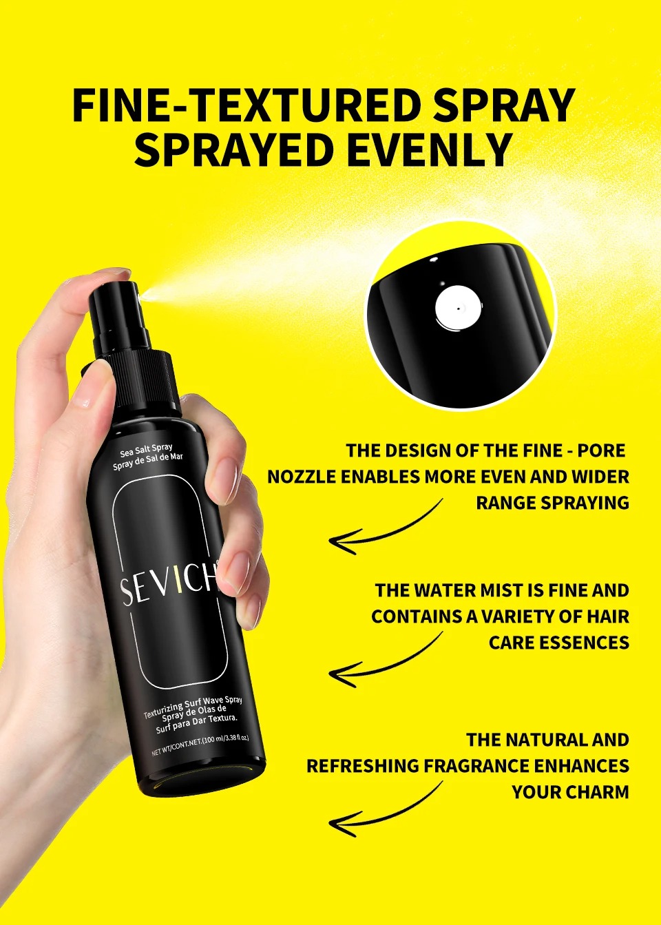 Gambar produk Sevich Hair Spray Styling Moisturizing Men and Women 100ml - S100