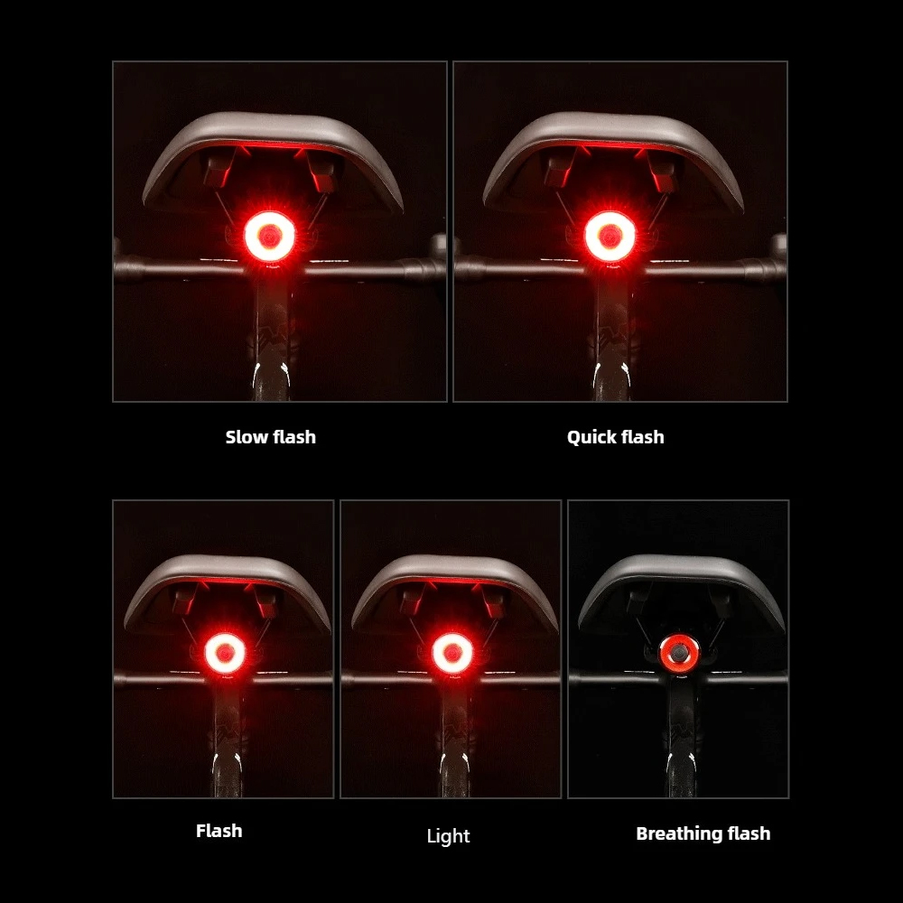 WEST BIKING Lampu Belakang Sepeda Tail Light Signal 5 Modes IPX5 - WS-50 Gambar produk WEST BIKING Lampu Belakang Sepeda Tail Light Signal 5 Modes IPX5 - WS-50