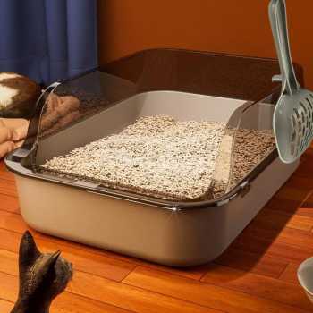 Gambar produk OPTICO Cat Litter Box High Side Detachable Bak Pasir Kucing - OP-12