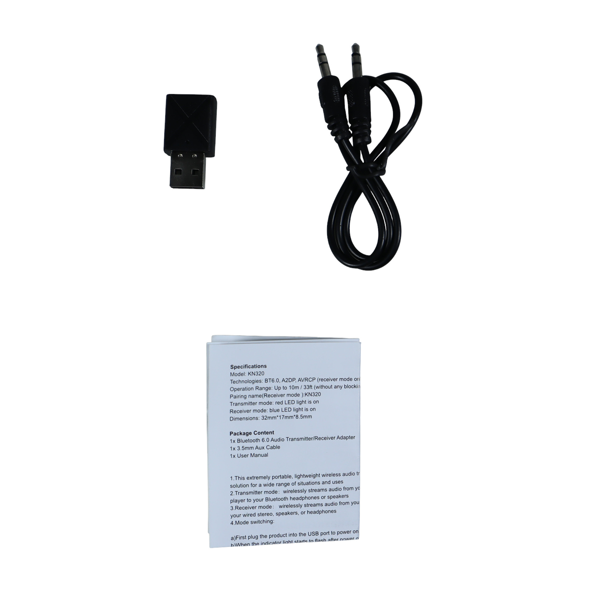 Kebidu USB Dongle HiFi Audio Transmitter & Receiver Bluetooth 5.0 - KN320 Gambar produk Kebidu USB Dongle HiFi Audio Transmitter & Receiver Bluetooth 5.0 - KN320