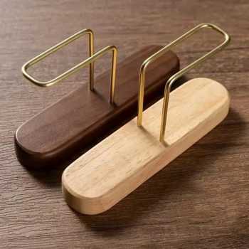 Gambar produk PNGE Coffee Filter Paper Holder Rubber Wood Tempat Kertas Filter - P-55