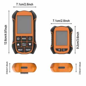 Gambar produk VIANEY Termometer Makanan Daging Digital Wireless 4 Probe with Timer - KT210