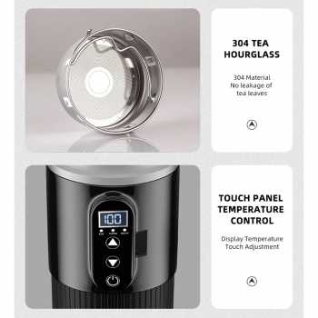 Gambar produk JAISUNG Botol Minum Termos Elektrik Adjustable Car Plug 100W 500ml - JS-50