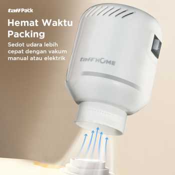 Gambar produk TaffPACK Kantong Plastik Vakum Pakaian Vacuum Bag 5 PCS Electric Pump - FL22