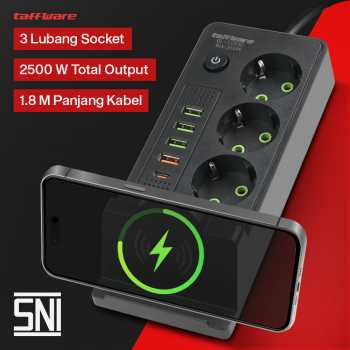 Taffware Stopkontak USB Type C EU Plug Wireless Charging 2500W - QL-1080U