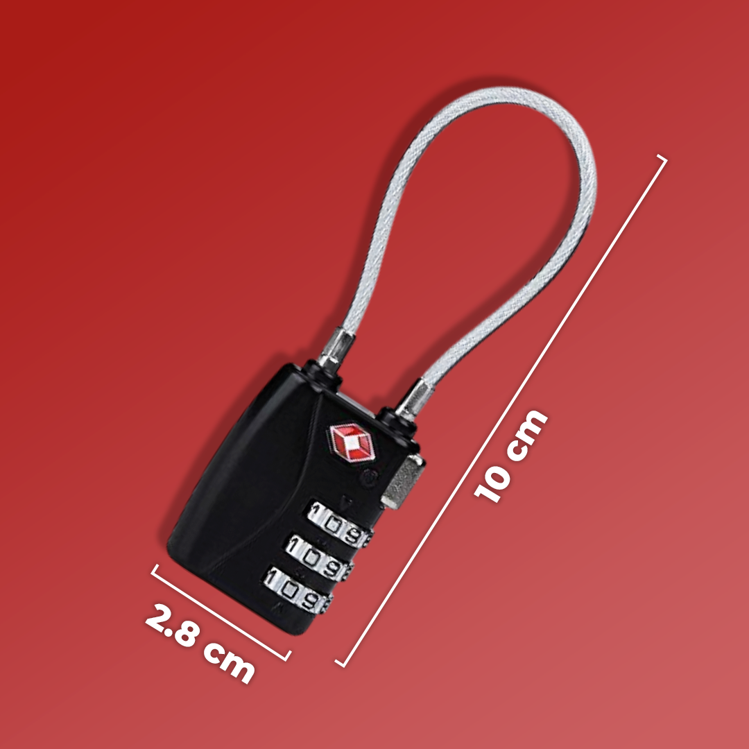 CJSJ Gembok Koper Angka 3 Digit Suitcase Password TSA Lock - TSA007 Gambar produk CJSJ Gembok Koper Angka 3 Digit Suitcase Password TSA Lock - TSA007