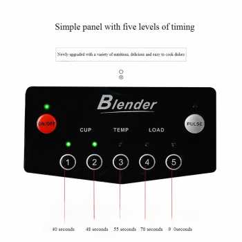 Gambar produk Yunlin Blender Buah Smoothie Ice Crusher Silent Steel Blade 2600W 2L - XTY-333