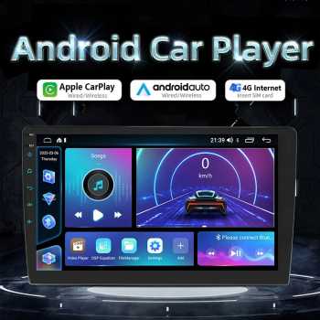 BQCC Head Unit Tape Mobil 2DIN Bluetooth WiFi Android 13 9 Inch - 9090-F