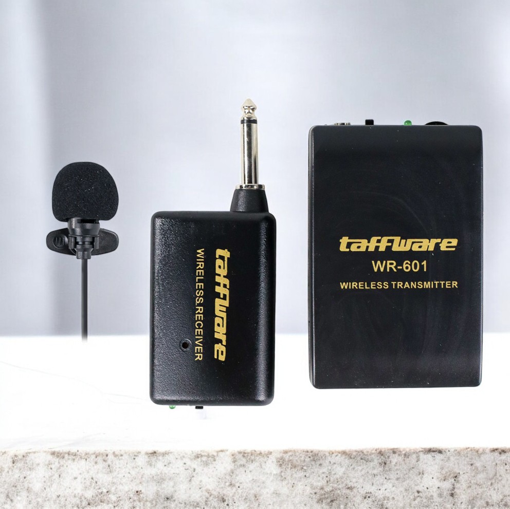 Taffware Wireless FM Transmitter Receiver Pro Microphone - WR-601 Gambar produk Taffware Wireless FM Transmitter Receiver Pro Microphone - WR-601