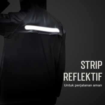 Gambar produk KEYRU Jas Hujan Setelan Motor Dewasa Visor PVC Waterproof Raincoat XL - TN-74