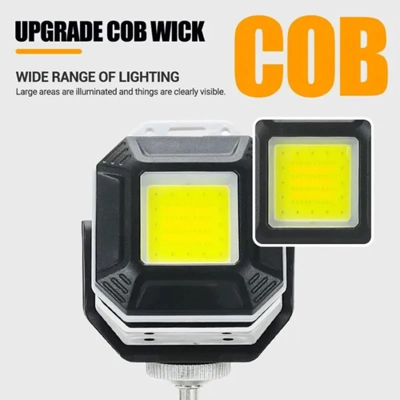 SeaSoar Lampu Outdoor Magnetic Work Light LED COB 850mAh IPX4 - SS-50 Gambar produk SeaSoar Lampu Outdoor Magnetic Work Light LED COB 850mAh IPX4 - SS-50