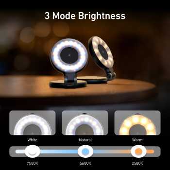Gambar produk TELESIN Lampu Ring Light Magnetic 3in1 Color Adjustable Length 500mAh - S5-BGD-07