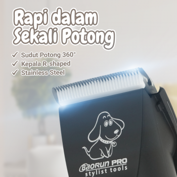 Gambar produk BaoRun PRO Alat Cukur Bulu Hewan Anjing Kucing Domba Wired 8200RPM 20W - S1