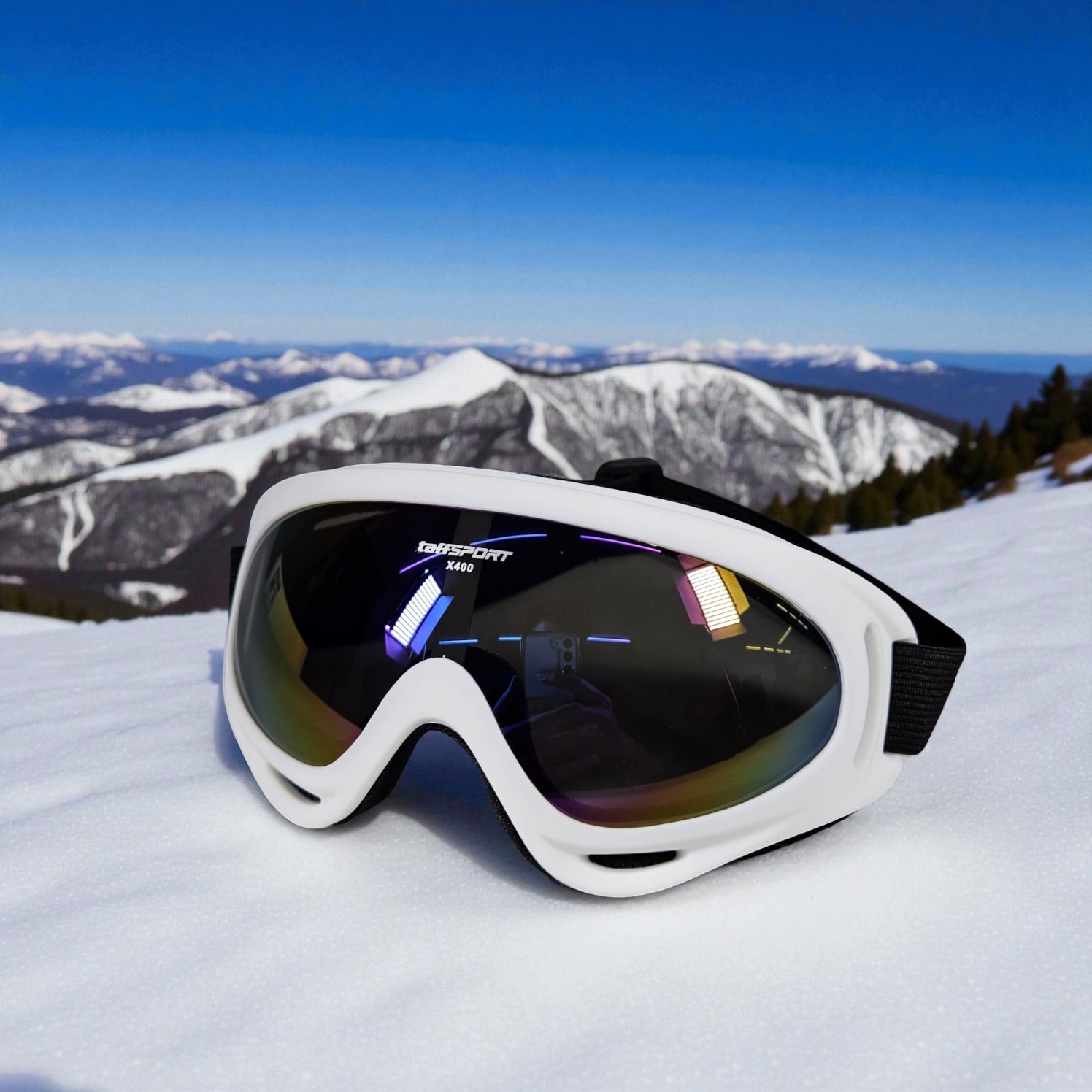 TaffSPORT Kacamata Helm Motor Goggles Ski Polarized UV400 Windproof - X400 Gambar produk TaffSPORT Kacamata Helm Motor Goggles Ski Polarized UV400 Windproof - X400