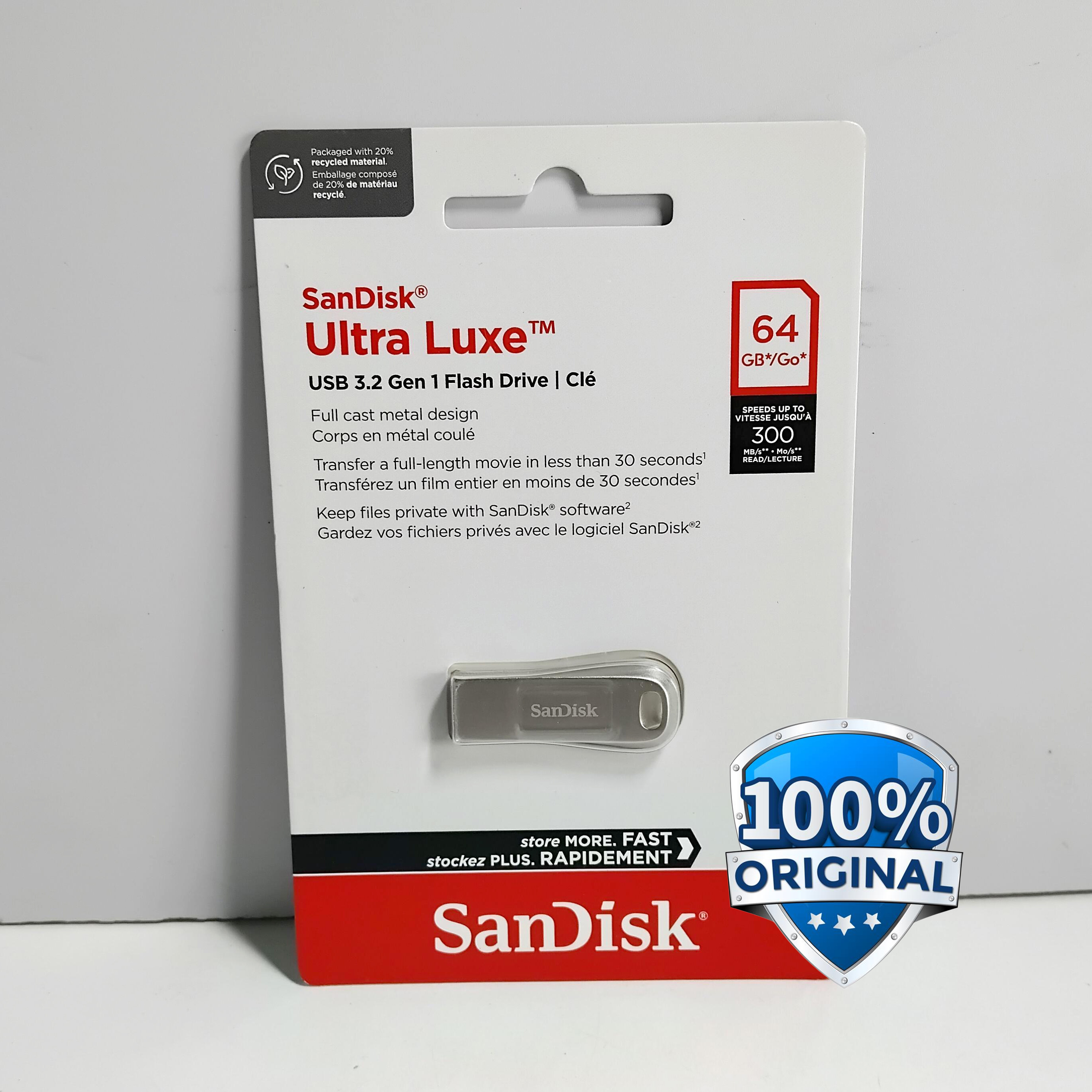 Gambar produk SanDisk Ultra Luxe Flashdisk USB 3.2 Gen 1 64GB - SDCZ74