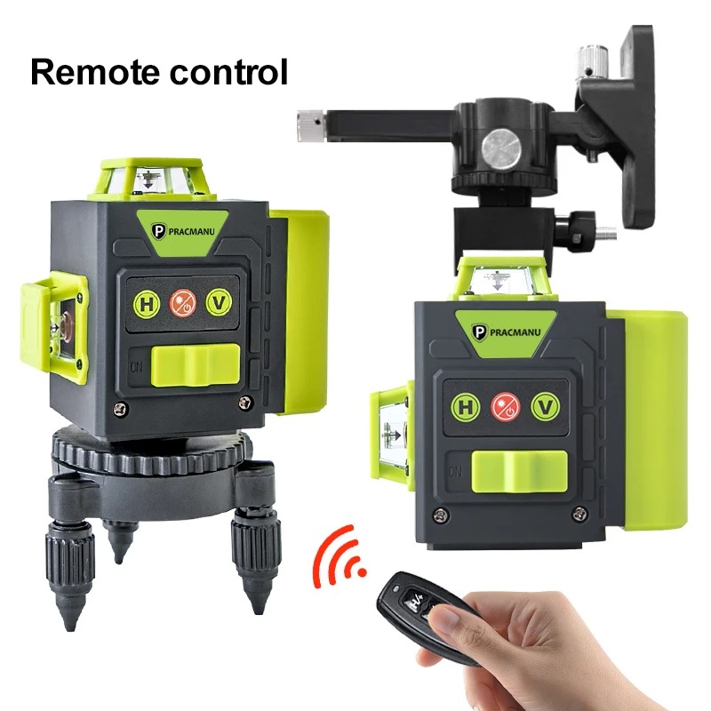 Pracmanu Laser Level Self Leveling 3D 360 Degree 12 Line 520nm 2400mAh - PC-520 Gambar produk Pracmanu Laser Level Self Leveling 3D 360 Degree 12 Line 520nm 2400mAh - PC-520