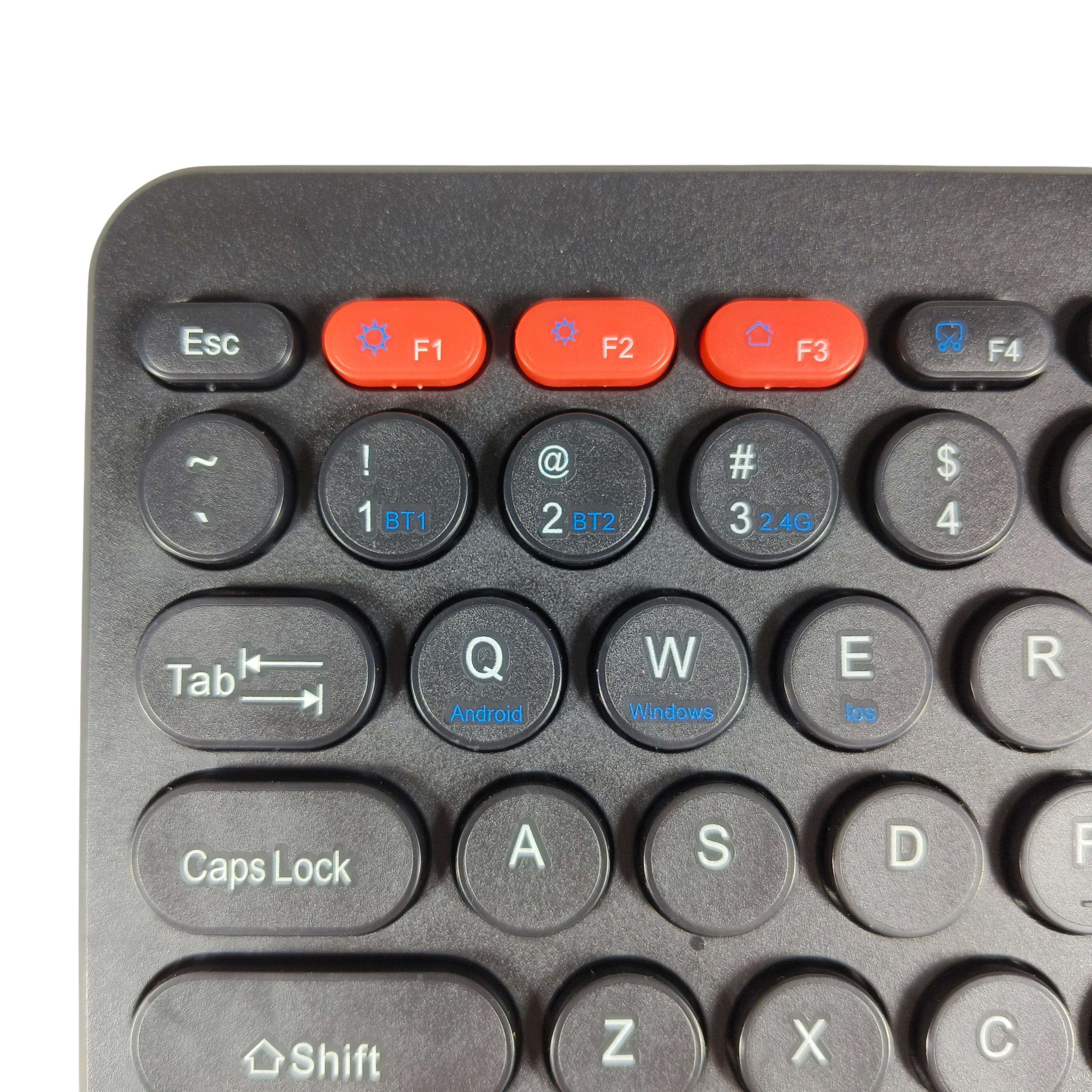 GOWENIC Keyboard Wireless Mini Dual Connection Bluetooth 2.4Ghz - K380 Gambar produk GOWENIC Keyboard Wireless Mini Dual Connection Bluetooth 2.4Ghz - K380