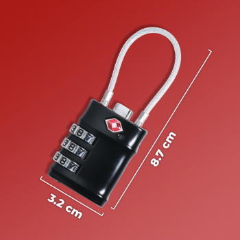 Gambar produk CoolCell Gembok Koper Angka 3 Digit Suitcase Password TSA Lock - TSA007