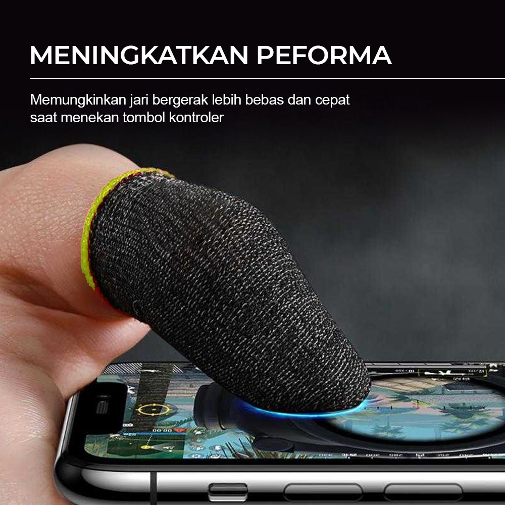 Gambar produk Shezi Sarung Tangan Jari Gaming Finger Sleeve Breathable Touchscreen - S02