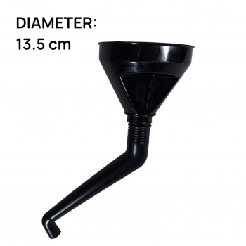 Gambar produk WANXIA Corong Oli Bensin Minyak Motor Mobil Siku Elbow Funnel 13.5cm - W18