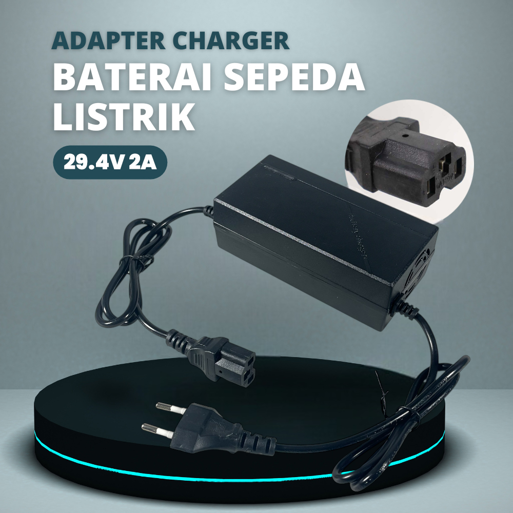 Gambar produk Deek-Robot Adaptor Charger Baterai Converter Sepeda Listrik 29.2V 2A - TC-001