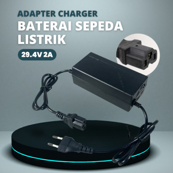 Deek-Robot Adaptor Charger Baterai Converter Sepeda Listrik 29.2V 2A - TC-001