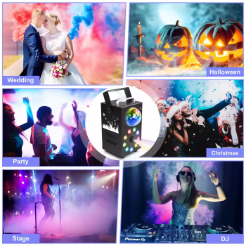 Gambar produk UKING Mesin Asap Smoke Machine Light Stage Wireless Remote 700W - UK1