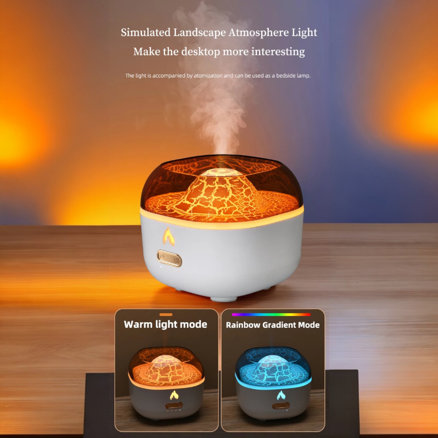 NEWSTYLE Air Humidifier Aromatherapy Aesthetic Volcano Diffuser 200ml - H-80 Gambar produk NEWSTYLE Air Humidifier Aromatherapy Aesthetic Volcano Diffuser 200ml - H-80