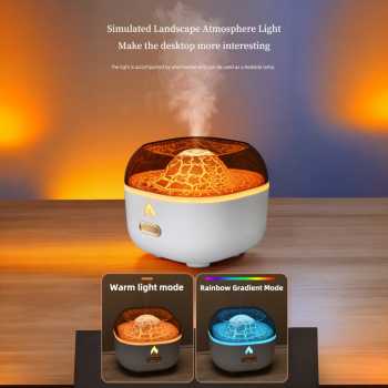 Gambar produk NEWSTYLE Air Humidifier Aromatherapy Aesthetic Volcano Diffuser 200ml - H-80