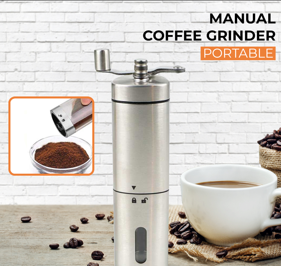 One Two Cups Alat Penggiling Kopi Manual Coffee Grinder Adjustable - 5014 Gambar produk One Two Cups Alat Penggiling Kopi Manual Coffee Grinder Adjustable - 5014