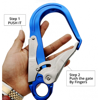 Gambar produk Zhibo Kait Pengaman Carabiner Rock Climbing Mountain Self Locking 25KN - CE323