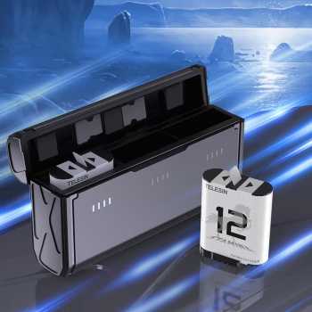 Gambar produk TELESIN Charger Baterai Box Kamera GoPro Hero 9 to 12 with 2 Battery - S0-ECB-01-TGP