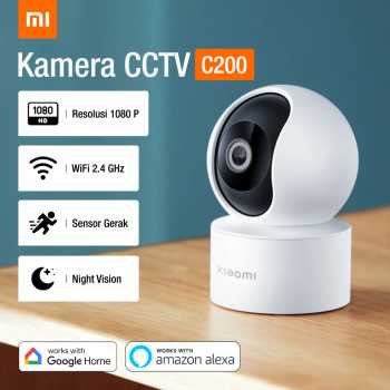 Gambar produk Xiaomi Kamera CCTV Smart Google Home Alexa 360 Rotation Full HD - C200
