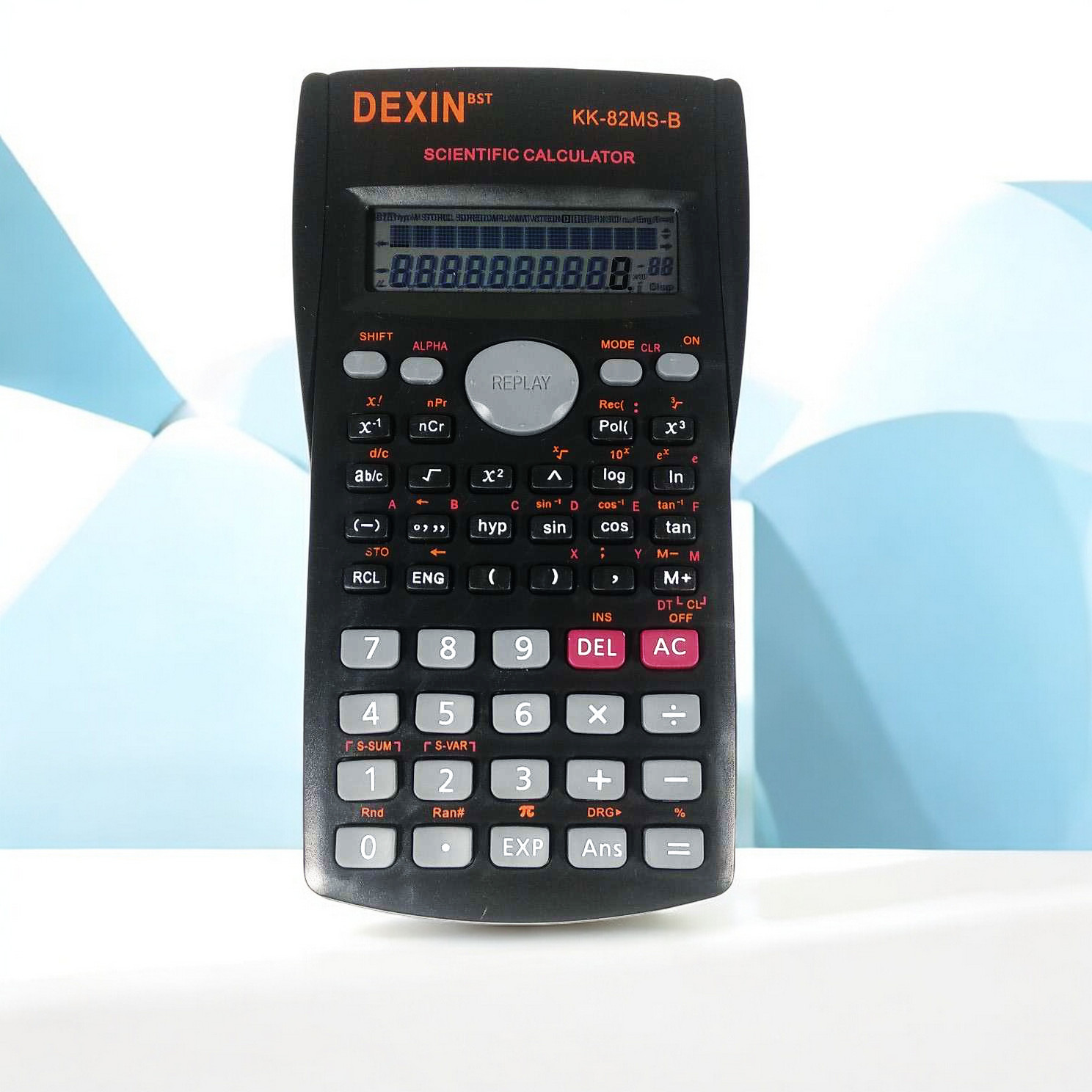 DEXIN Kalkulator Elektronik Scientific Calculator - KK-82MS-B Gambar produk DEXIN Kalkulator Elektronik Scientific Calculator - KK-82MS-B