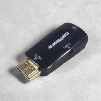 Gambar produk Taffware Adaptor HDMI ke VGA dan AUX 1080P - S-PC-0389