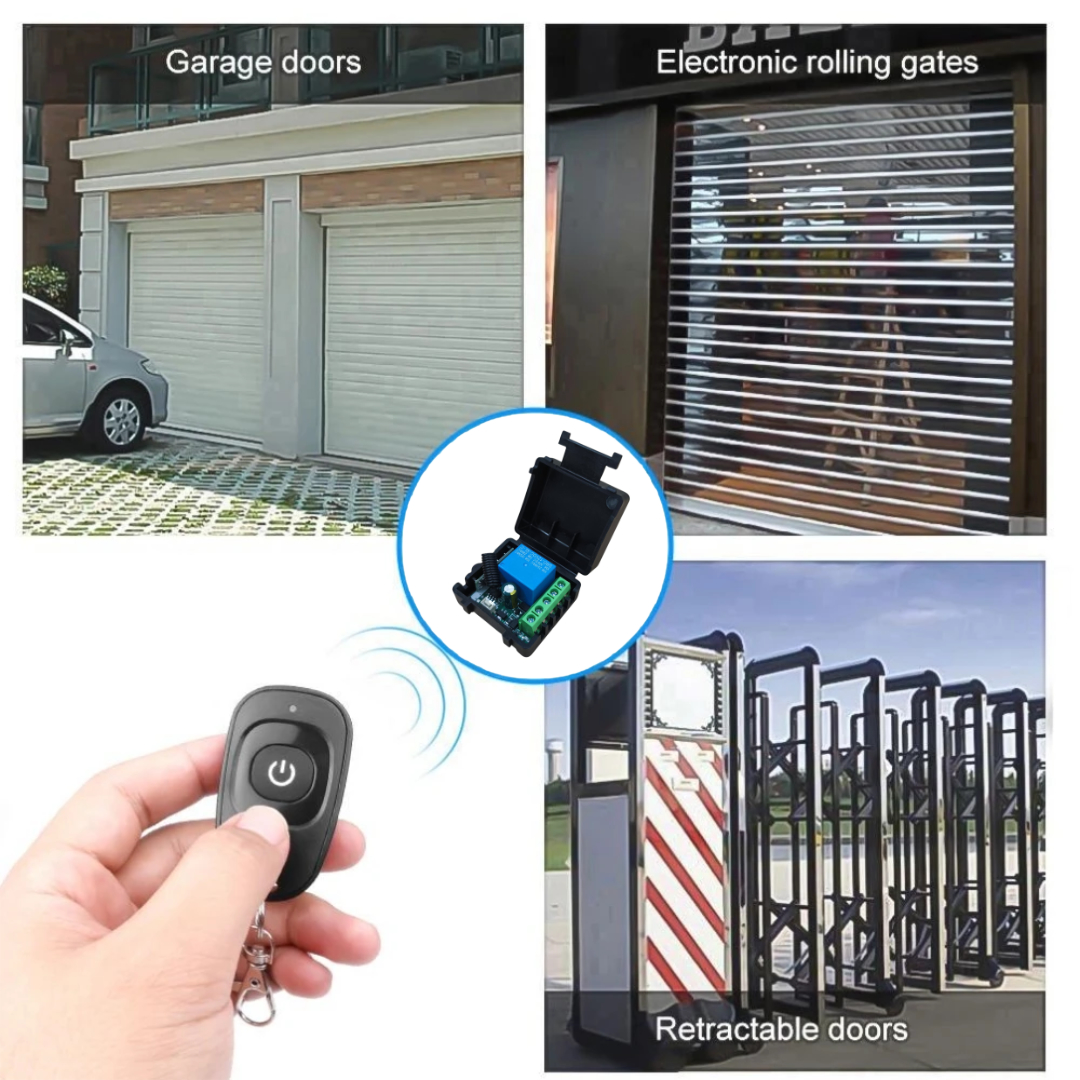 Gambar produk Huaru Receiver Remot Kontrol Gerbang Garasi 433MHz 12V - KR1201A