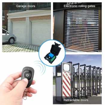 Gambar produk Huaru Receiver Remot Kontrol Gerbang Garasi 433MHz 12V - KR1201A