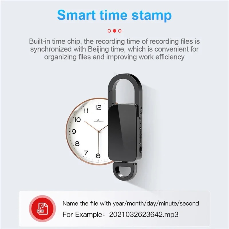 Shoumi Perekam Suara Mini Portabel Voice Recorder Noise Reduction 32GB - S20+ Gambar produk Shoumi Perekam Suara Mini Portabel Voice Recorder Noise Reduction 32GB - S20+