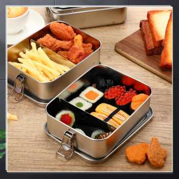 Umigy Kotak Makan Lunch Bento Box Stainless Steel 304 with Partition - UM58