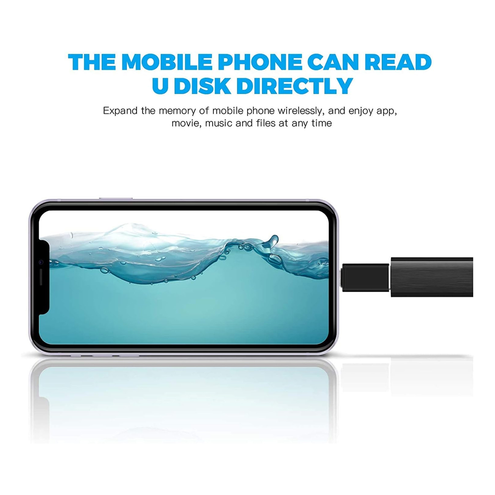 Taffware OTG USB to Type C Adapter Converter 3.0 Aluminium Alloy - TF-310 Gambar produk Taffware OTG USB to Type C Adapter Converter 3.0 Aluminium Alloy - TF-310