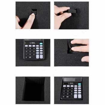 Gambar produk DUTRIEUX Tas Koper Penyimpanan Barang Toolbox Hard Case Aluminium 37x28x8cm - DT-56