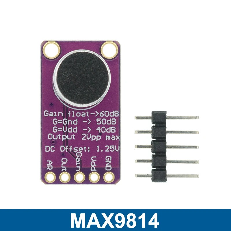 AITEXM Electret Microphone Amplifier Module Auto Gain Control - MAX9814 Gambar produk AITEXM Electret Microphone Amplifier Module Auto Gain Control - MAX9814