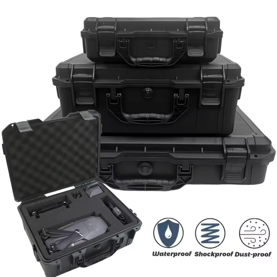 Gambar produk HAMLIN Kotak Perkakas Penyimpanan Barang Toolbox Hard Case Waterproof 380x310x115mm - DT-57