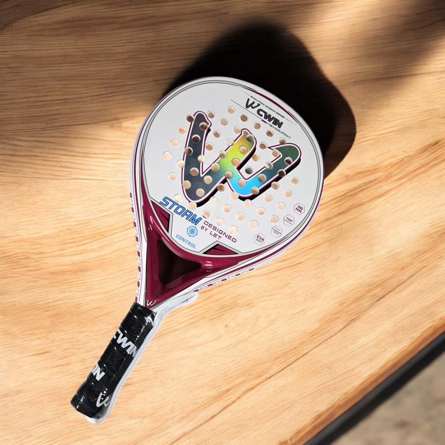 Gambar produk CWIN Raket Padel Teardrop Carbon Fiber 3.6cm Thickness 365g - 6357