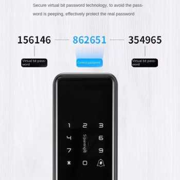 Gambar produk KESONG Smart Door Lock Fingerprint Password Card Alarm - A1