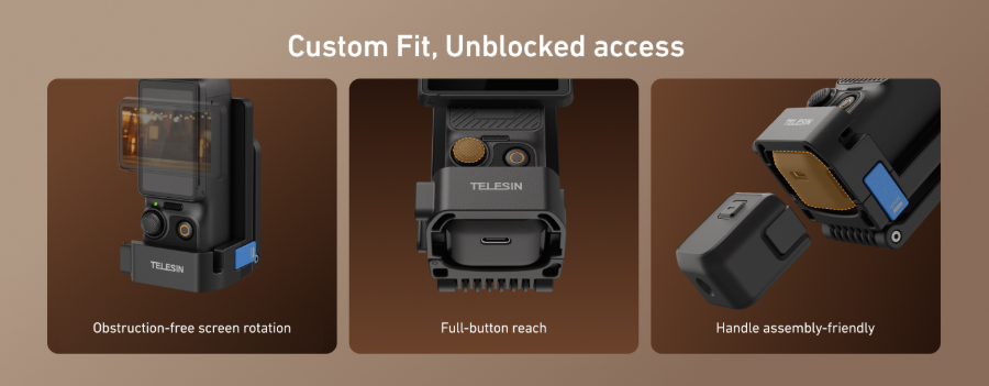 TELESIN Magnetic Mount Stand Expansion Adapter for DJI Osmo Pocket 3 - S6-CFR-04-TDJ Gambar produk TELESIN Magnetic Mount Stand Expansion Adapter for DJI Osmo Pocket 3 - S6-CFR-04-TDJ