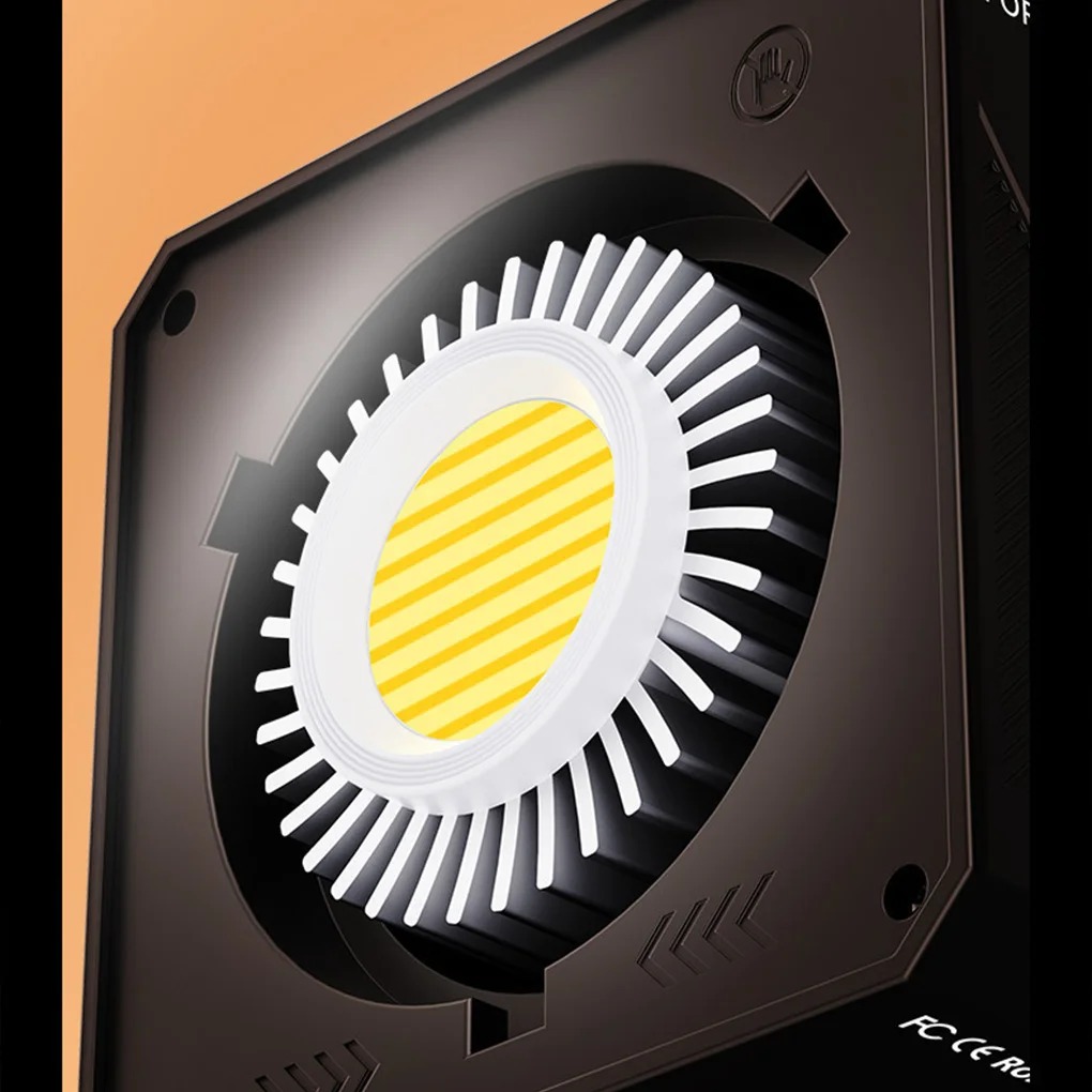 Gambar produk STEAMPUNK Lampu Studio Fotografi COB LED 3in1 Color TFT Display 80W - ZGRL80