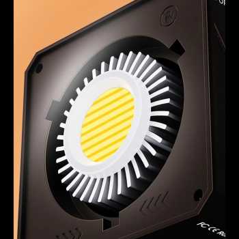 Gambar produk STEAMPUNK Lampu Studio Fotografi COB LED 3in1 Color TFT Display 80W - ZGRL80