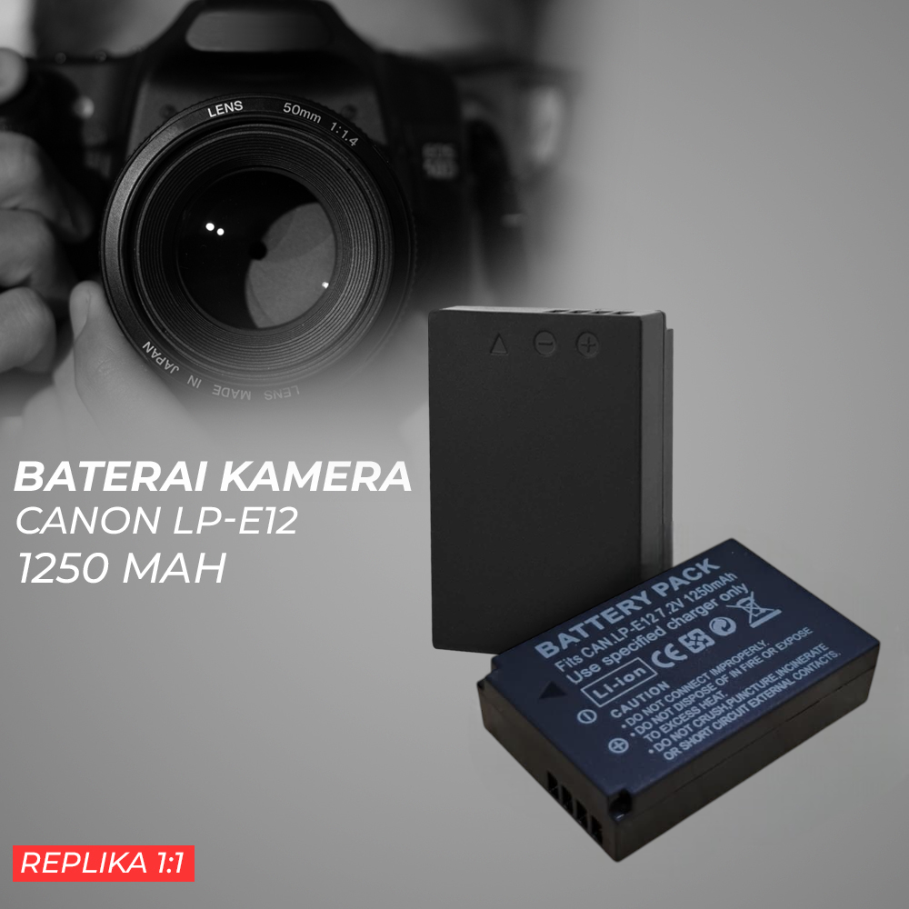 Baterai Camera Canon 1250mAh (Replika 1:1) - LP-E12 Gambar produk Baterai Camera Canon 1250mAh (Replika 1:1) - LP-E12