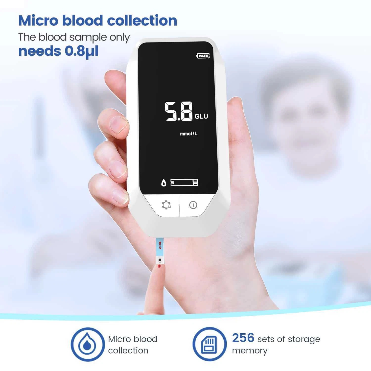 Gambar produk IMDK Alat Cek Gula Darah Asam Urat Tensimeter 3in1 100 Test Strips - BUP-TO1